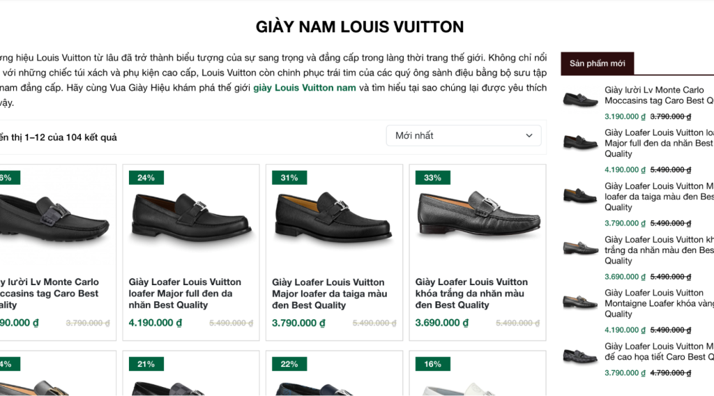 Top 6 địa điểm bán giày nam Louis Vuitton uy tín nhất hiện nay